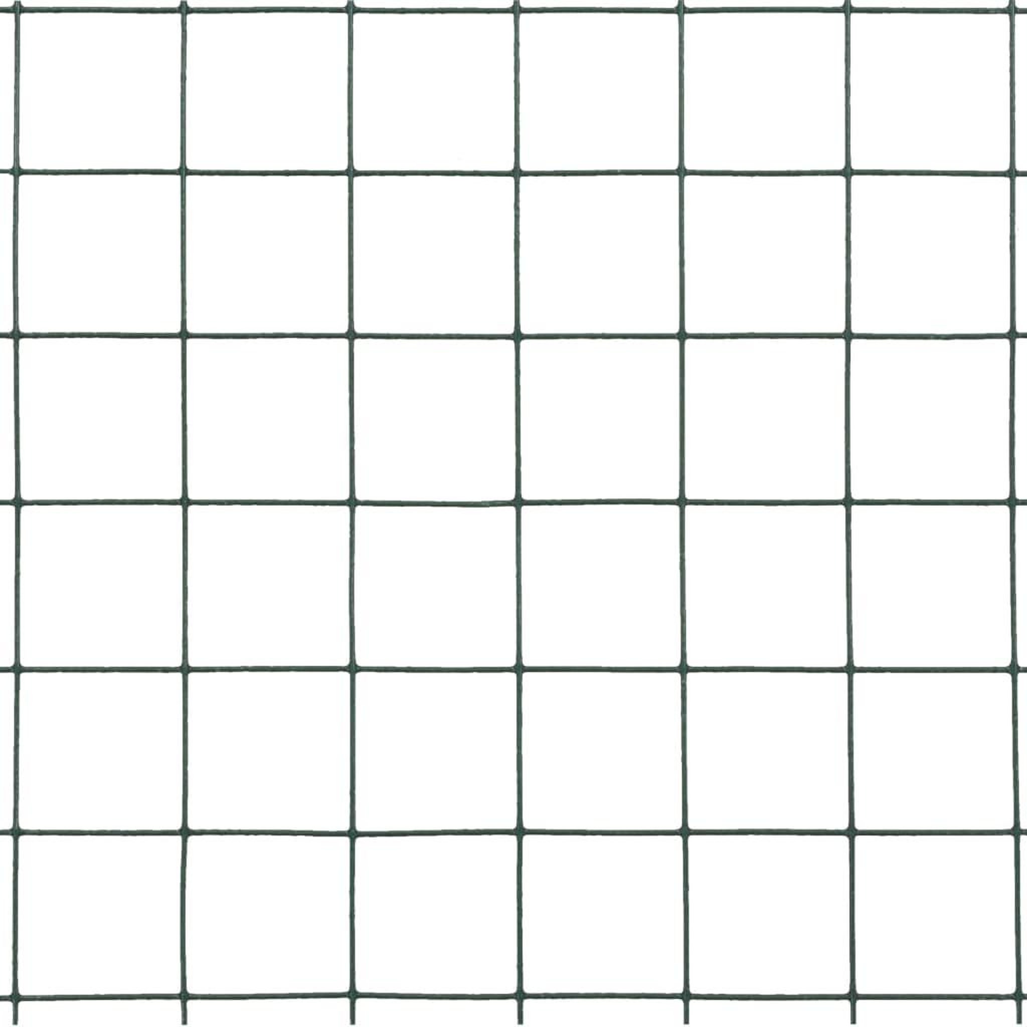 Voir la diapositive 4 : VIDAXL Grillage acier avec revetement en pvc 10x1,5 m vert