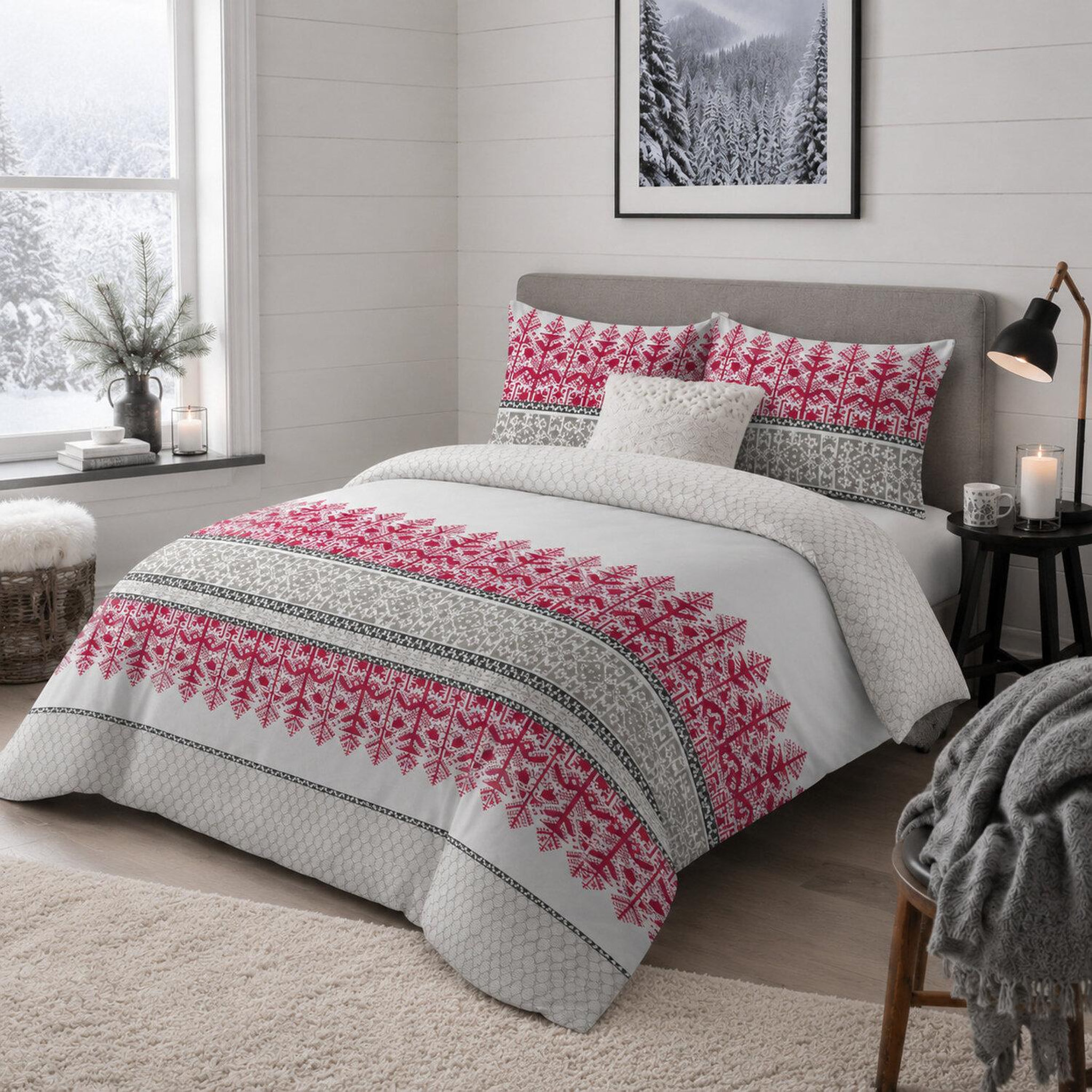 Voir la diapositive 3 : Les Ateliers du Linge Parure housse de couette 100% coton 57fils , halti