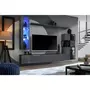 Paris Prix Ensemble Meuble TV Design  Switch II  250cm Gris & Noir