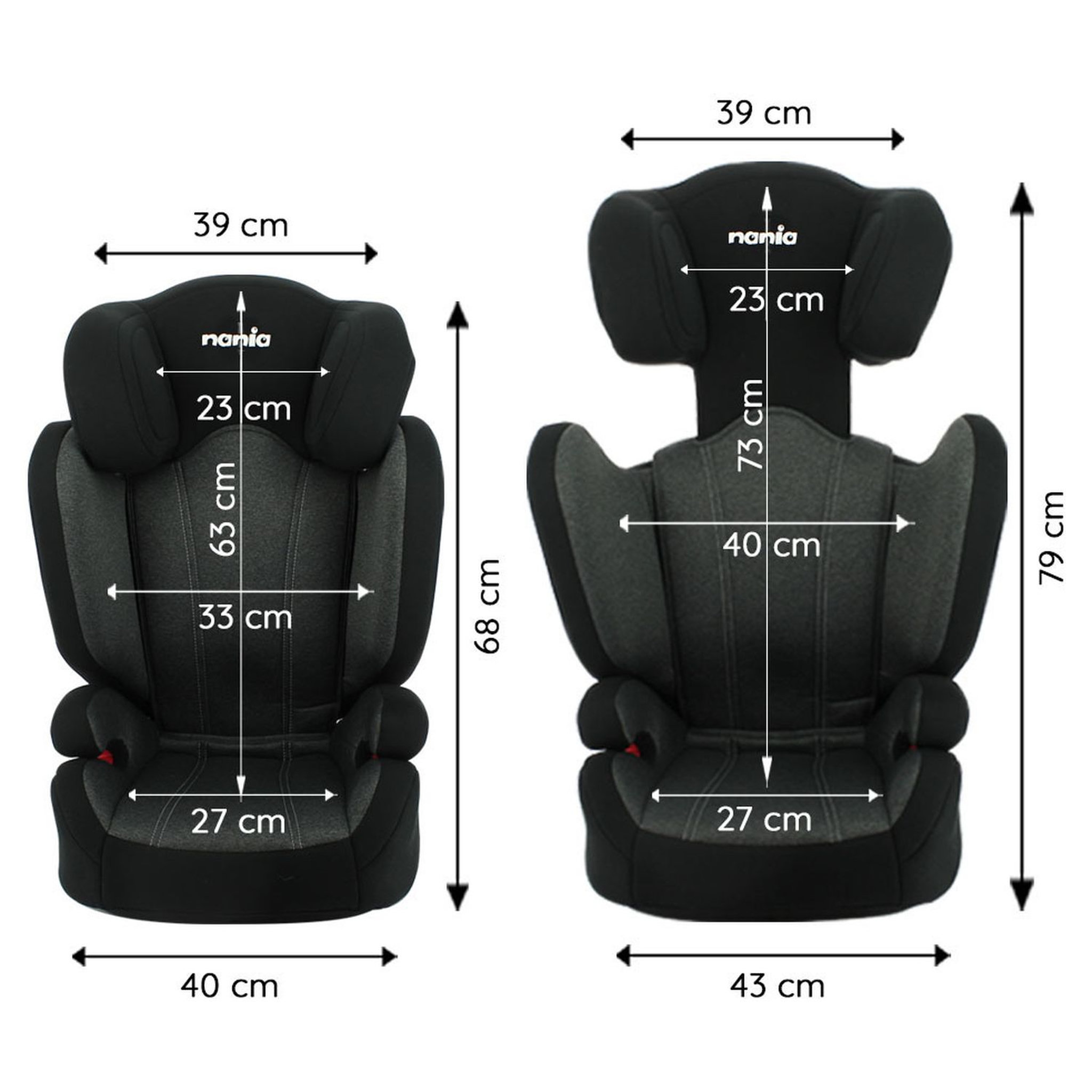 Voir la diapositive 6 : NANIA Siège auto isofix FLASH groupe 2/3 