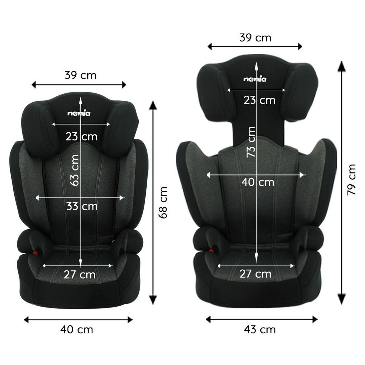 NANIA Siège auto isofix FLASH groupe 2/3 
