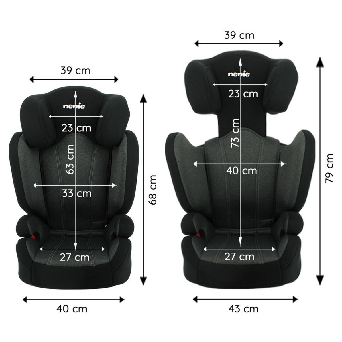 NANIA Siège auto isofix FLASH groupe 2/3 