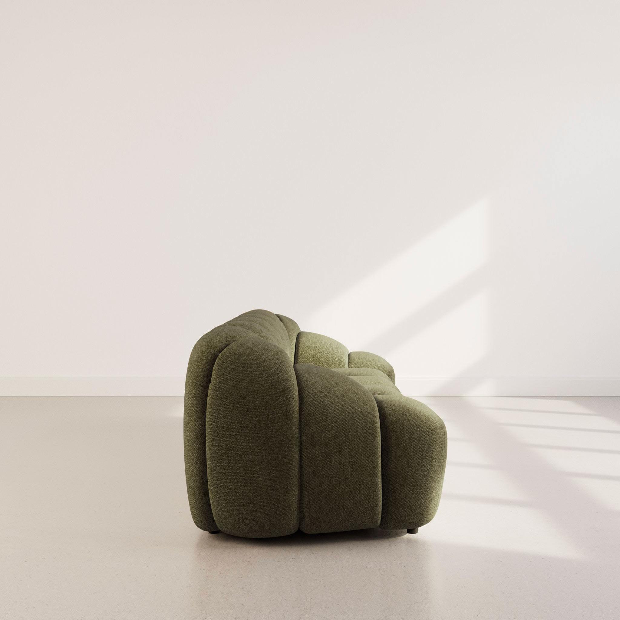 Voir la diapositive 6 : LISA DESIGN Ava - canapé 3 places en velours texturé