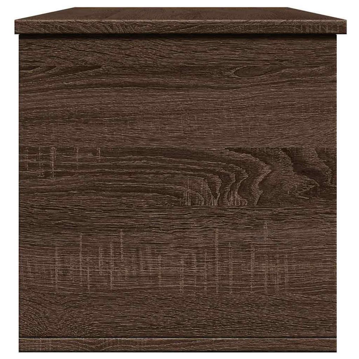 VIDAXL Boîte de rangement chene marron 102x35x35 cm bois d'ingenierie