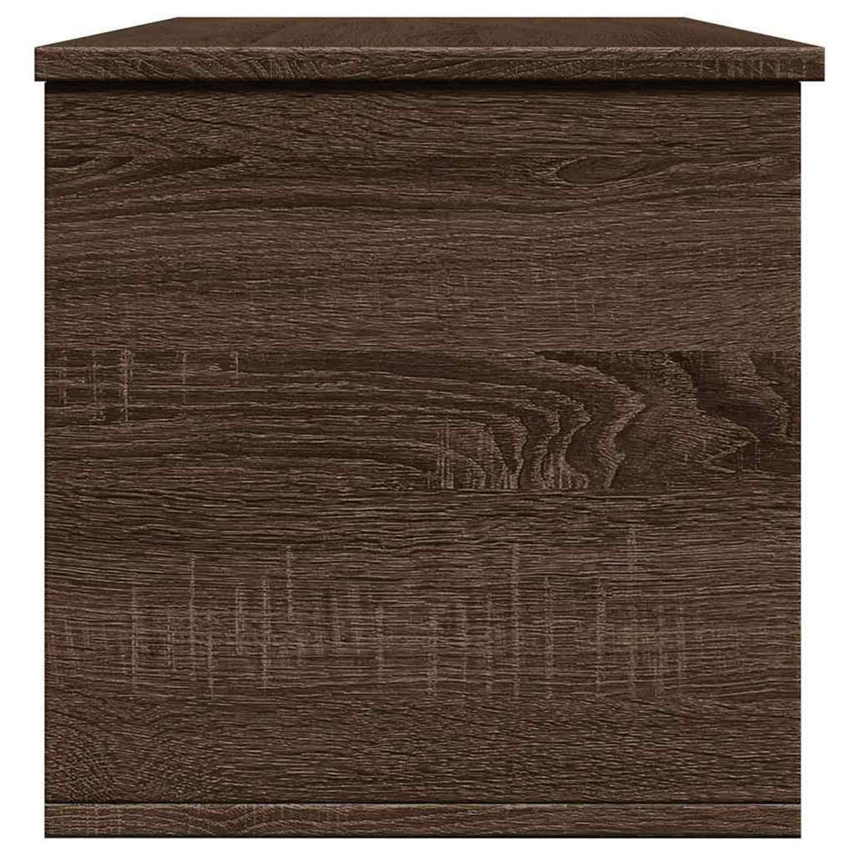 VIDAXL Boîte de rangement chene marron 102x35x35 cm bois d'ingenierie