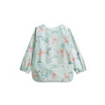 Petit Béguin Bavoir tablier manches longues Dina. Coloris disponibles : Bleu