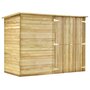 Voir la diapositive 2 : VIDAXL Abri de jardin 232x110x170 cm Bois de pin impregne
