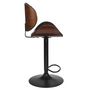 Voir la diapositive 3 : Paris Prix Chaise de Bar Rétro Design  Nash  97-118cm Noir