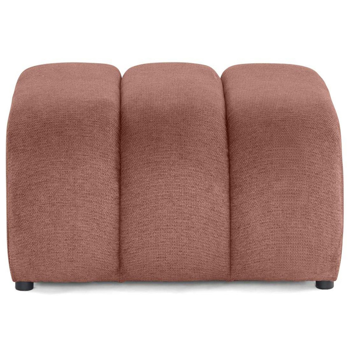 LISA DESIGN Debbie - pouf en tissu texturé