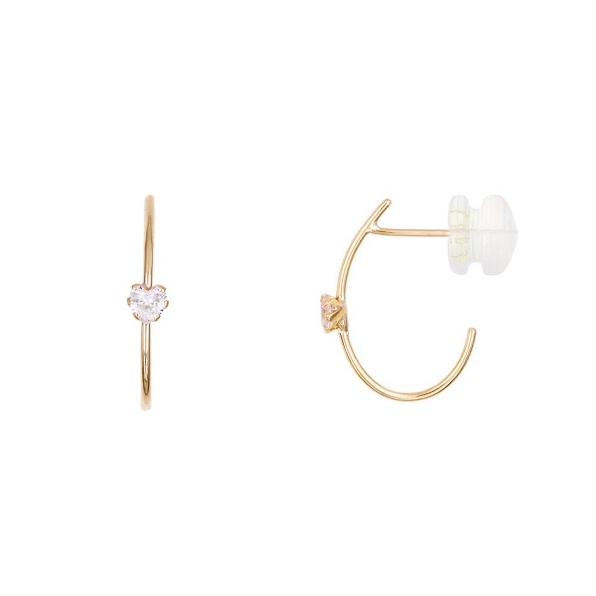 L'ATELIER D'AZUR Boucles d'Oreilles Or Jaune et Zirconiums