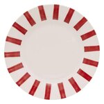 SECRET DE GOURMET Lot de 6 Assiettes Plates  Cheri  26cm Rouge