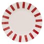 Voir la diapositive 1 : SECRET DE GOURMET Lot de 6 Assiettes Plates  Cheri  26cm Rouge