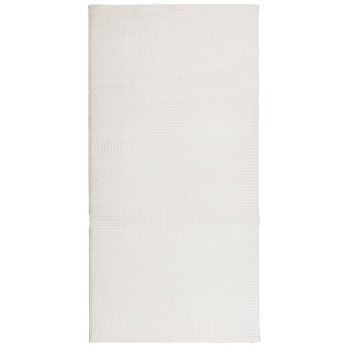 VIDAXL Tapis IZA poils courts style scandinave creme 100x200 cm