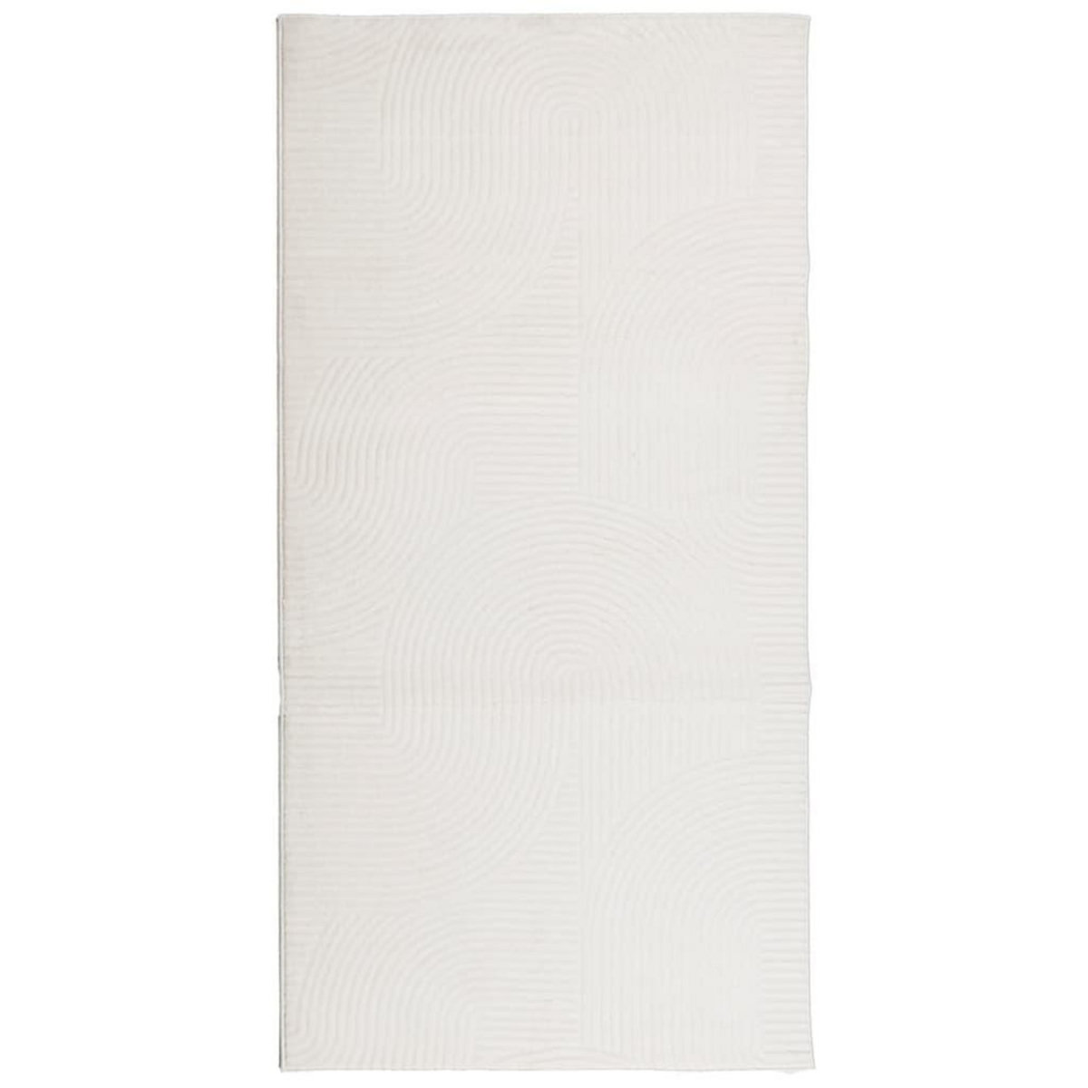 VIDAXL Tapis IZA poils courts style scandinave creme 100x200 cm