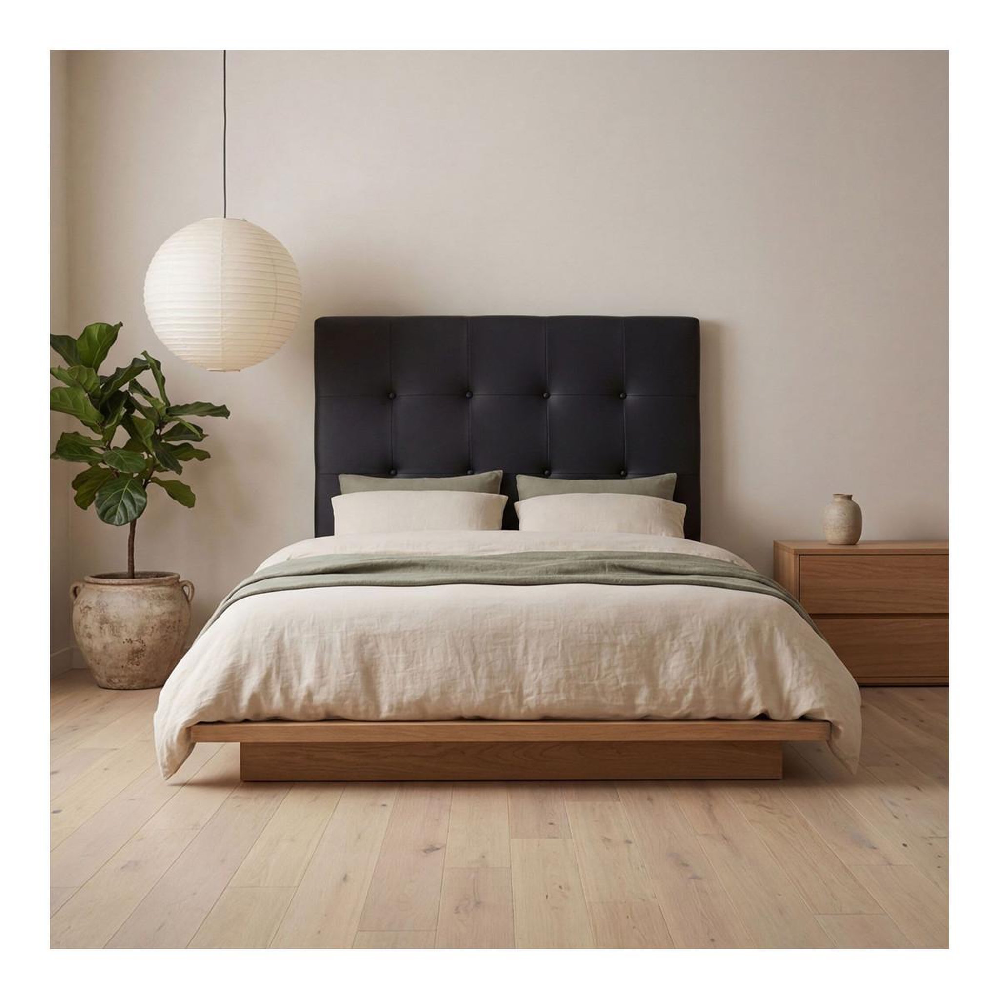 Voir la diapositive 2 : Paris Prix Tête de lit capitonnée  amor  90cm noir