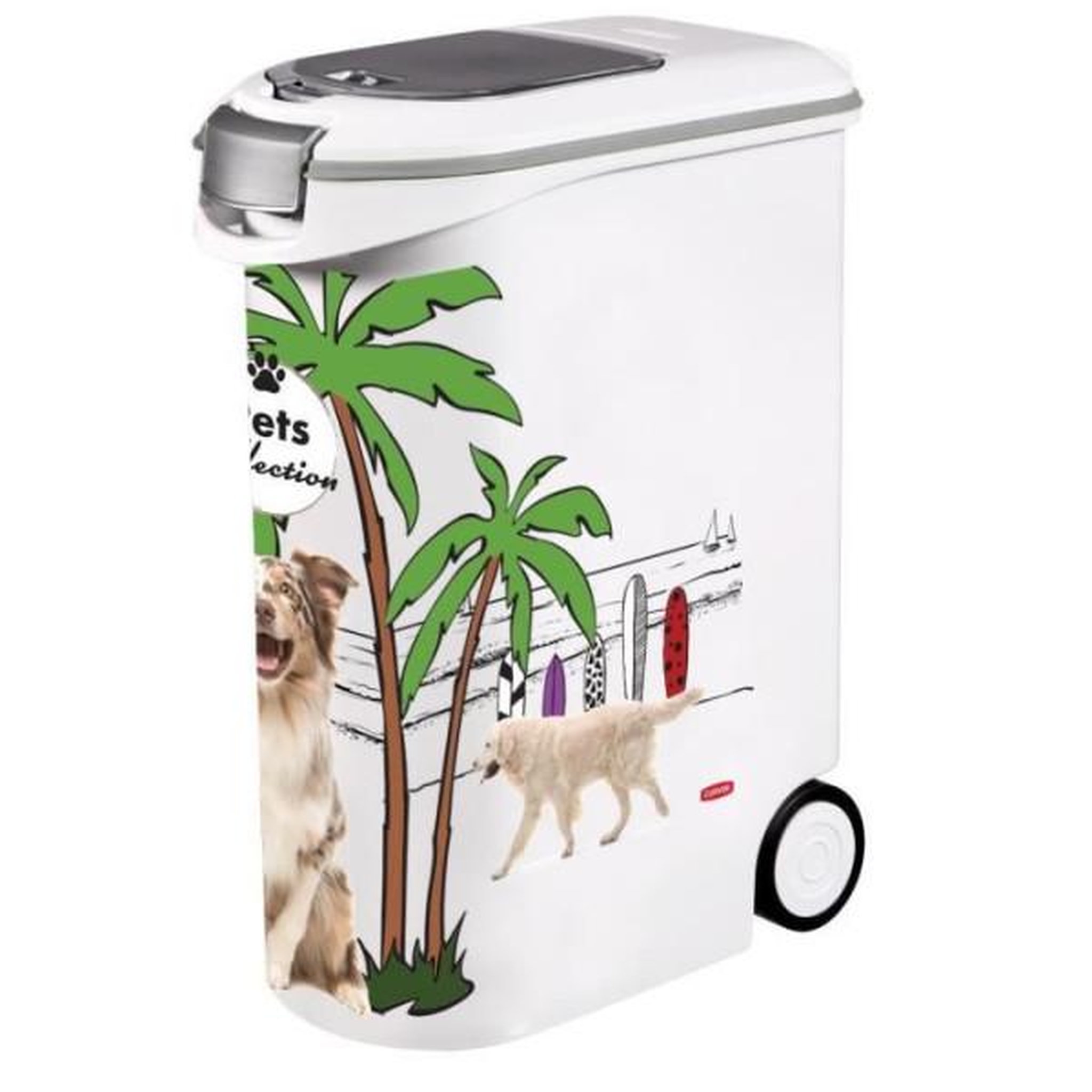 Voir la diapositive 2 : CURVER Boite pour les croquettes Curver PetLife 20 kg conteneur de stockage d'aliments