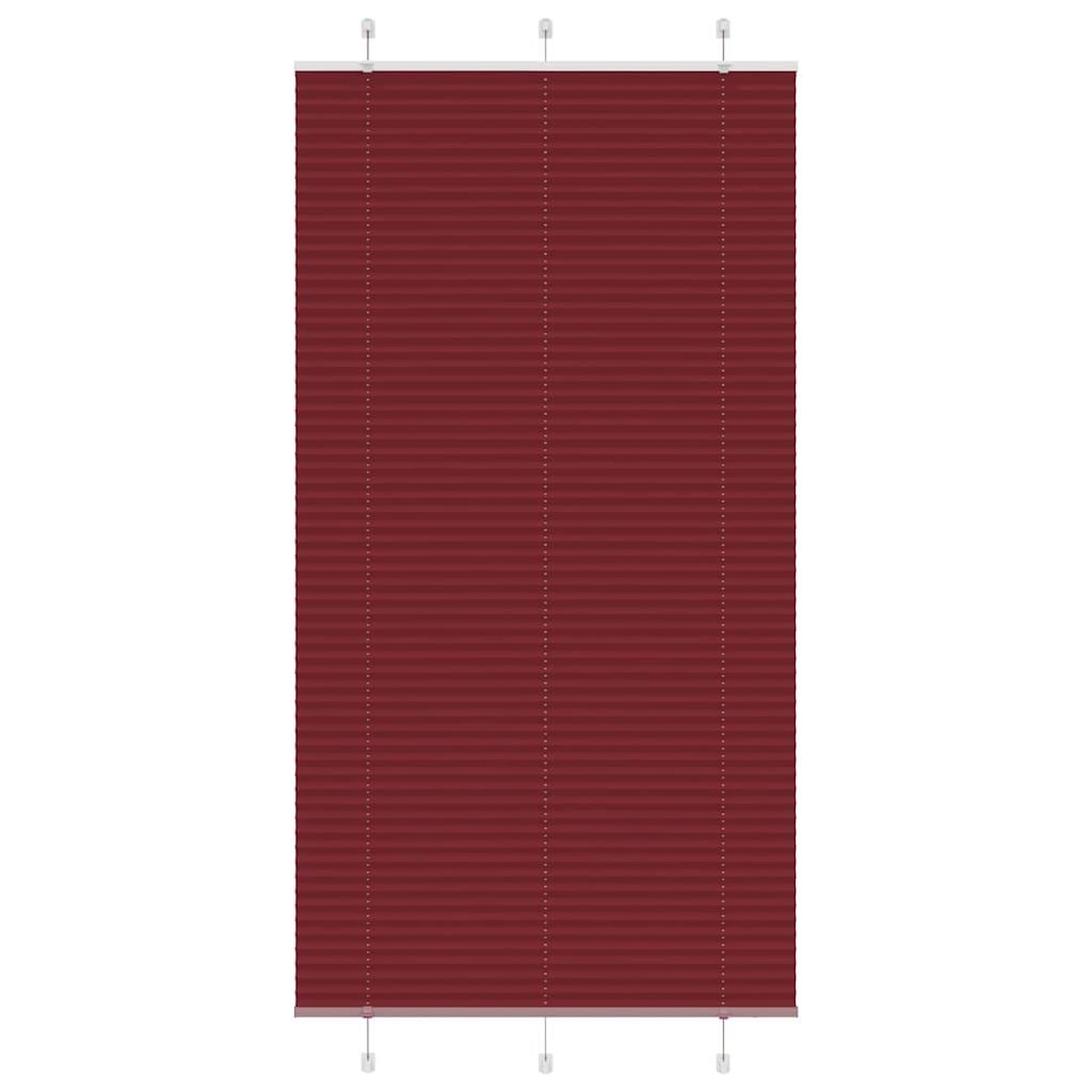 VIDAXL Store plisse rouge bordeaux 110x200 cm largeur du tissu 109,4cm