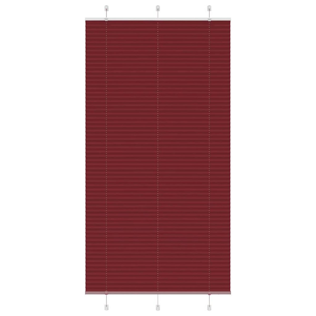 VIDAXL Store plisse rouge bordeaux 110x200 cm largeur du tissu 109,4cm