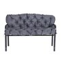 OUTSUNNY Coussin matelas assise dossier pour banc de jardin balancelle canapé 3 places grand confort 150 x 98 x 8 cm gris
