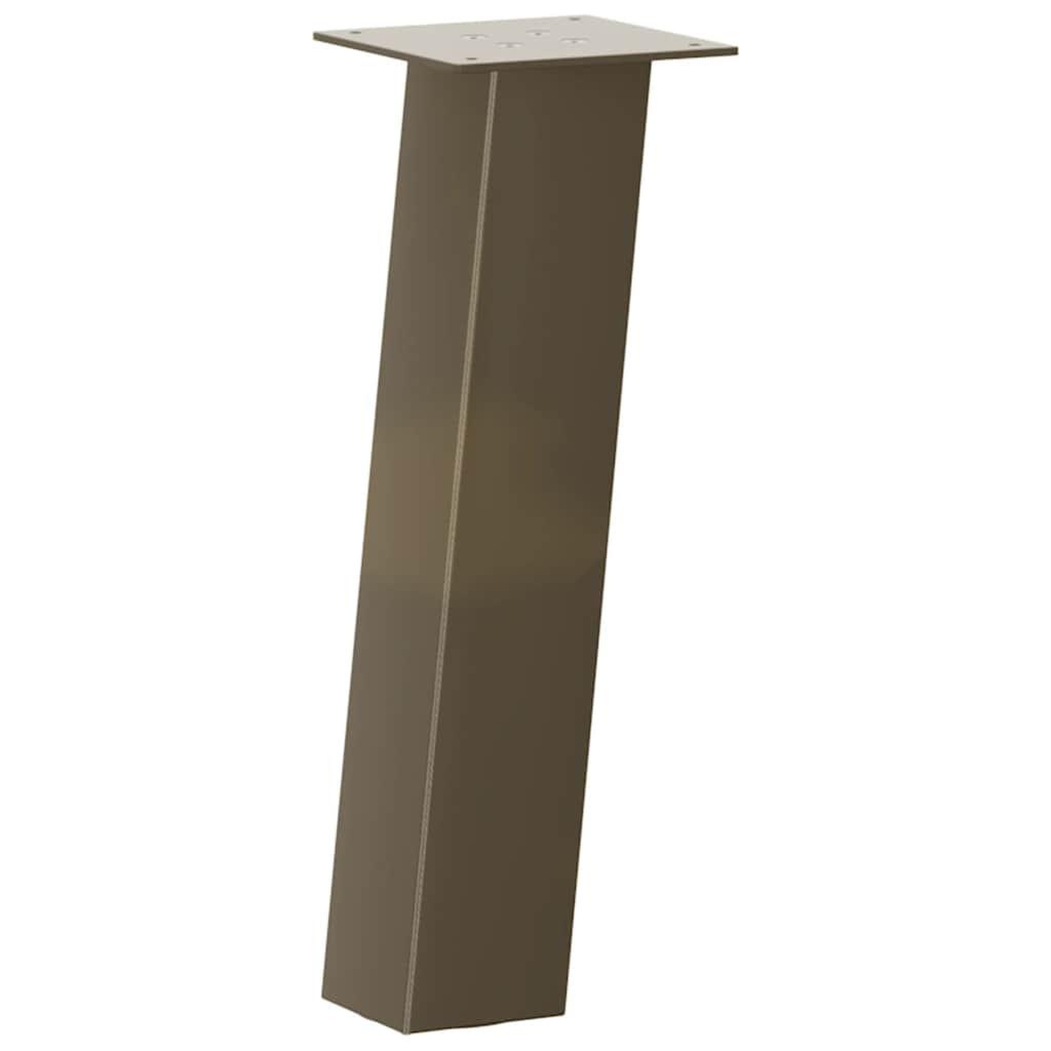Voir la diapositive 4 : VIDAXL Pieds de table basse acier naturel 4 pcs 30 cm acier