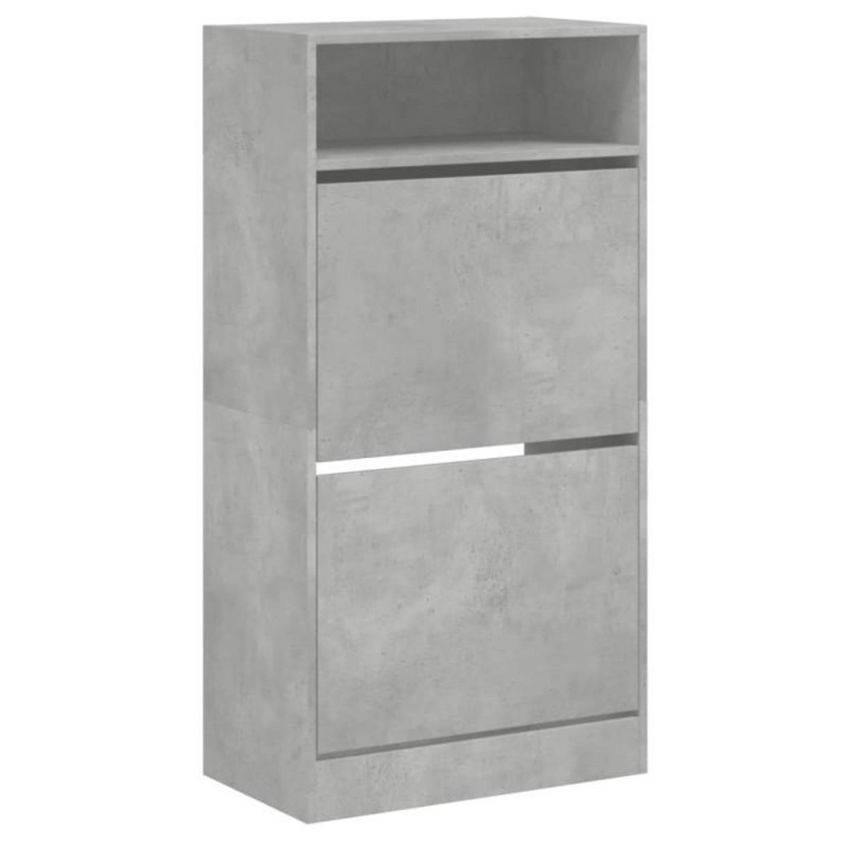 VIDAXL Armoire à chaussures gris béton 60x34x116 cm bois d ingénierie