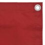 VIDAXL Ecran de balcon Rouge 120x300 cm Tissu Oxford