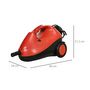 Voir la diapositive 3 : HOMCOM Nettoyeur vapeur multifonction - balai vapeur - balai nettoyeur vapeur - 2000W, réservoir 2L, pression 4 bars - 16 accessoires - noir rouge