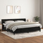 Voir la diapositive 1 : VIDAXL Sommier a lattes de lit et matelas Noir 200x200 cm Velours