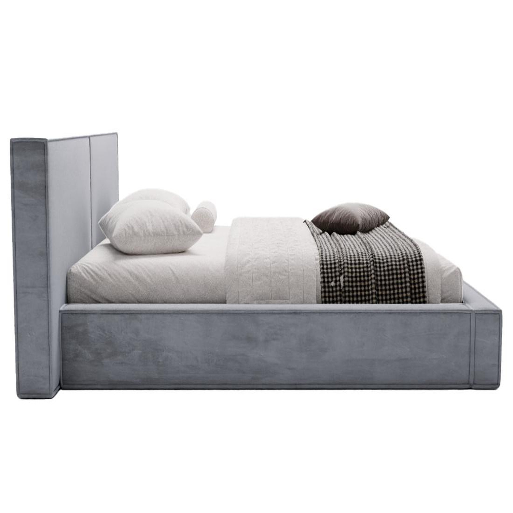 Voir la diapositive 4 : BEST MOBILIER Eros - lit coffre - 140x200 cm - sommier inclus - en velours