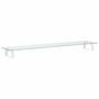 Voir la diapositive 6 : VIDAXL Support de moniteur blanc 100x20x8 cm verre trempé et métal