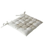 Paris Prix Galette de Chaise Piquée  Natura  38x38cm Écru