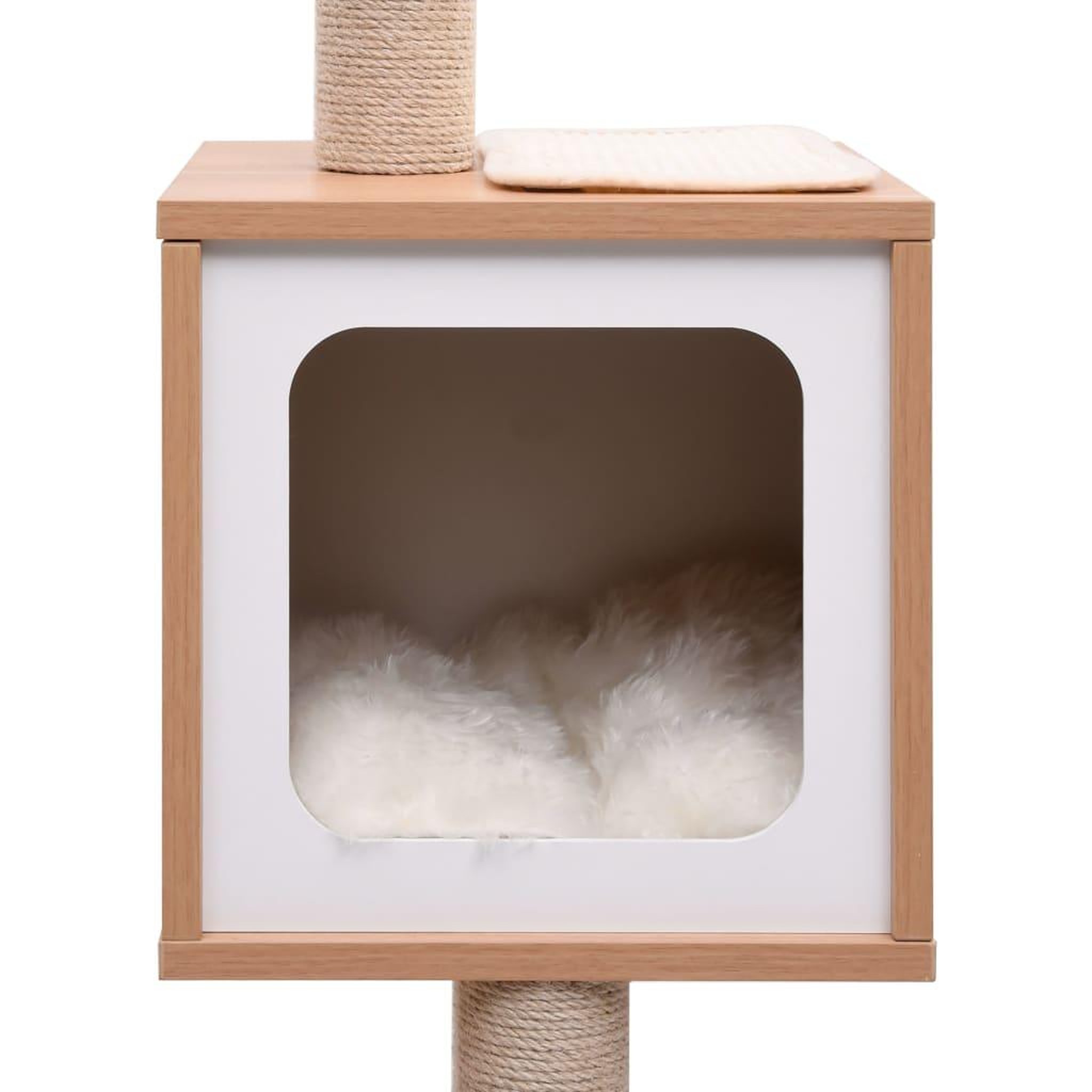 Voir la diapositive 5 : VIDAXL Arbre a chat avec tapis a gratter en sisal 129 cm