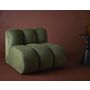 Voir la diapositive 1 : LISA DESIGN Debbie - module d'assise sans accoudoirs en tissu texturé