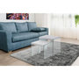 Voir la diapositive 2 : Paris Prix Lot de 2 Tables d'Appoint  Elementary  46cm Argent