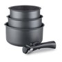 Voir la diapositive 2 : Arthur Martin Batterie de cuisine ARTHUR MARTIN AM777GM Set de 3 casseroles - Gris Mat 16-18-20 cm + 1 poignée amovible - Tous feux dont indu