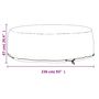 Voir la diapositive 6 : VIDAXL Housse pour salon îlot 10 œillets Ø236x67 cm rond
