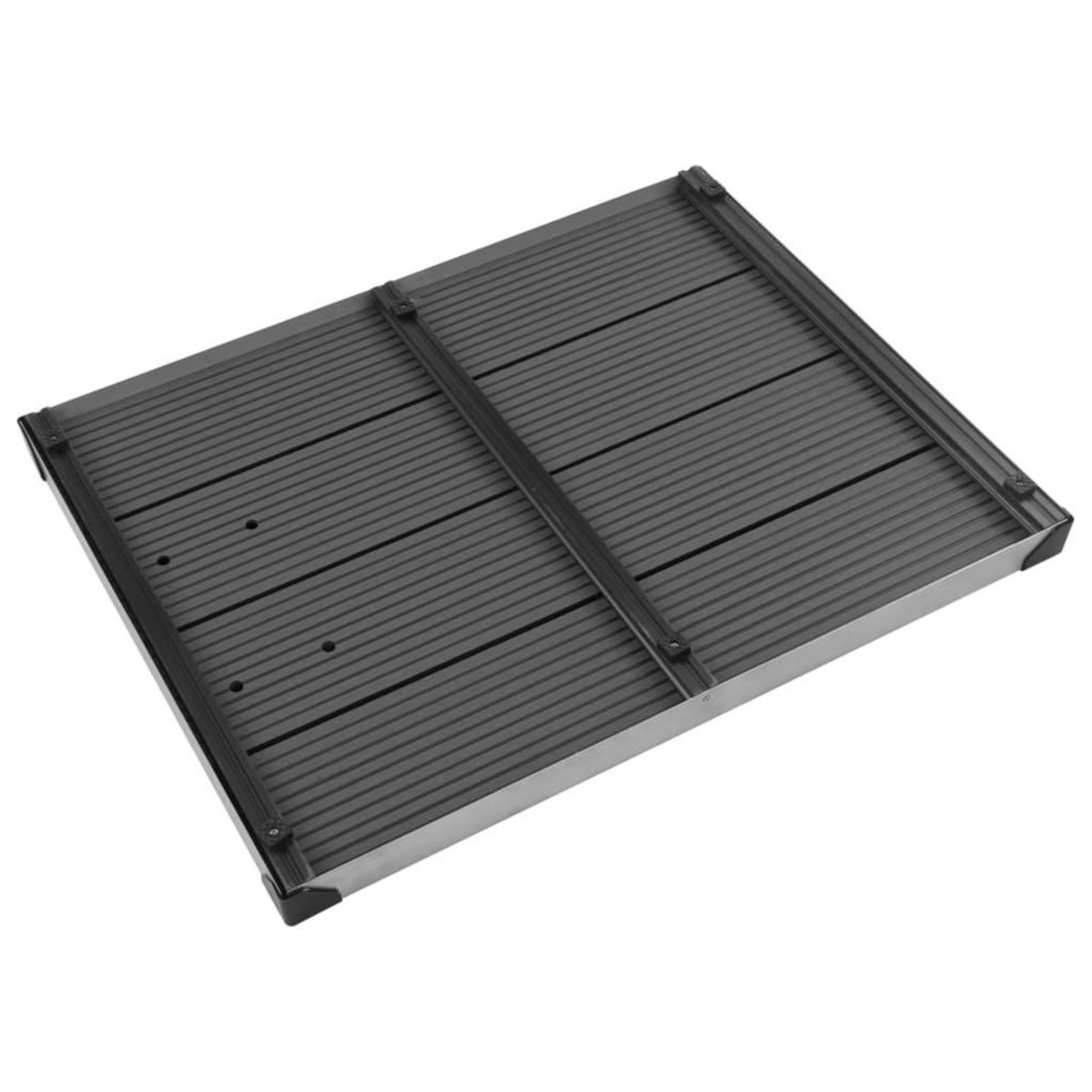 VIDAXL Receveur de douche exterieur WPC Inox 80x62 cm Gris