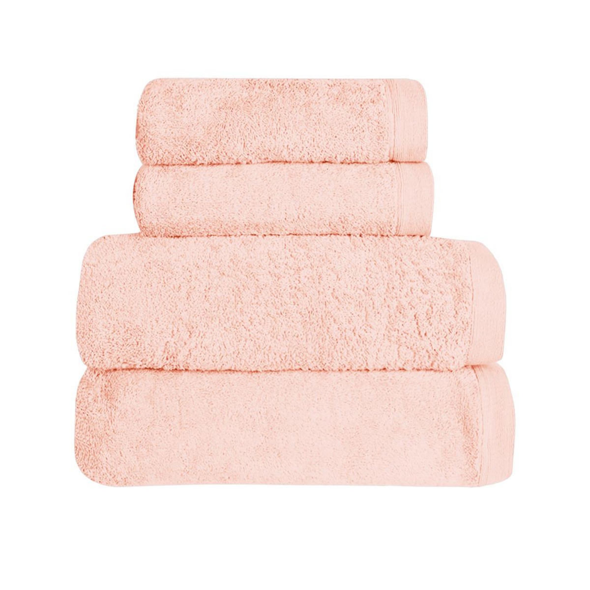 Sensei Maison Ensemble de bain 4 pièces 500 g/m² STUDIO (2 draps de bain + 2 serviettes de toilette)