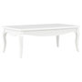 Voir la diapositive 1 : VIDAXL Table basse Blanc 110x60x40 cm Bois de pin massif