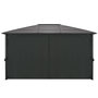 Voir la diapositive 3 : VIDAXL Tonnelle avec rideau Aluminium 4x3x2,6 m Noir