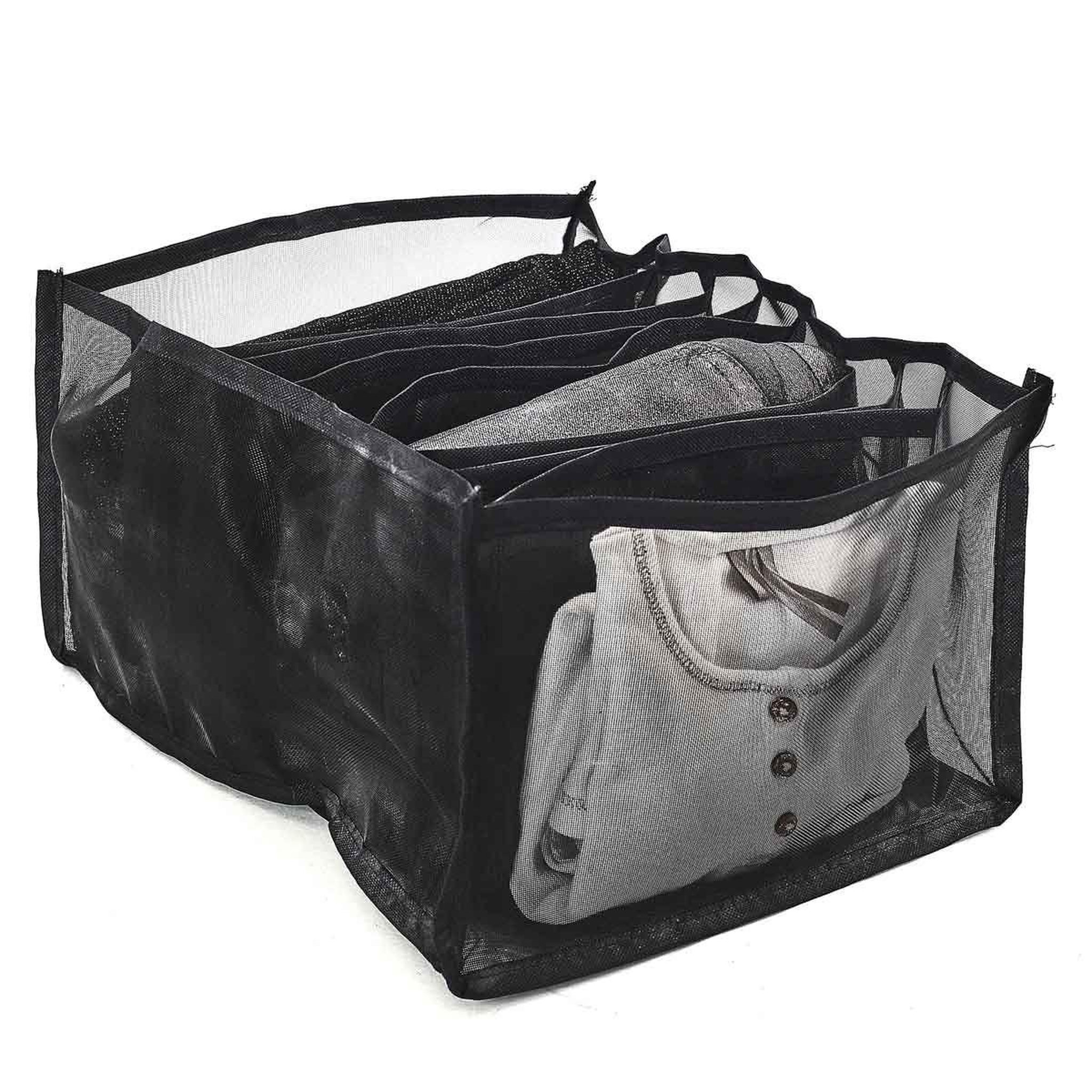 Voir la diapositive 4 : Je cherche une idee Rangement vêtements  9 compartiments  32cm noir