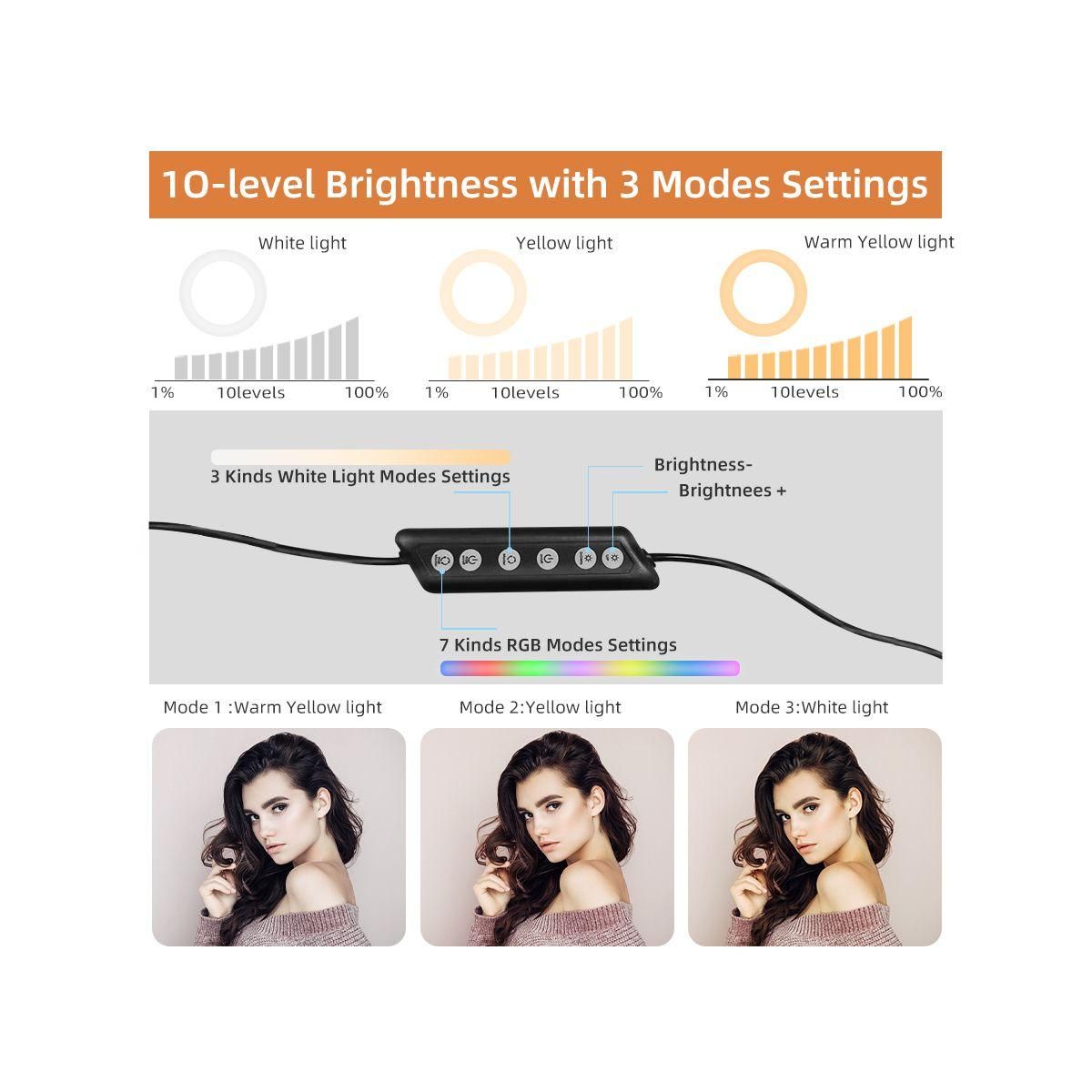 ESSENTIEL B Ring light Anneau de lumière 10''