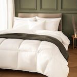 Sensei Maison Couette naturelle - Chaude - 40% duvet anti-acarienne PLEIN CIEL. Coloris disponibles : Blanc