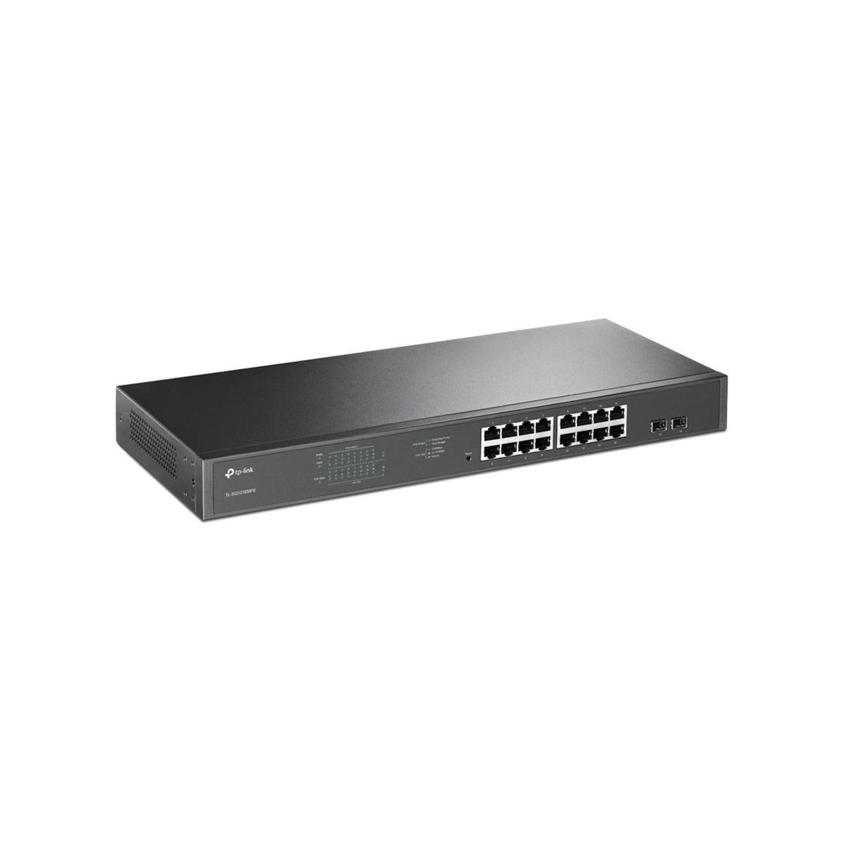 TP-LINK TP-LINK TPLINK JetStream TL-SG1218MPE TLSG1218MPE Switch Smart 16 x 10 100 1000 (PoE+)