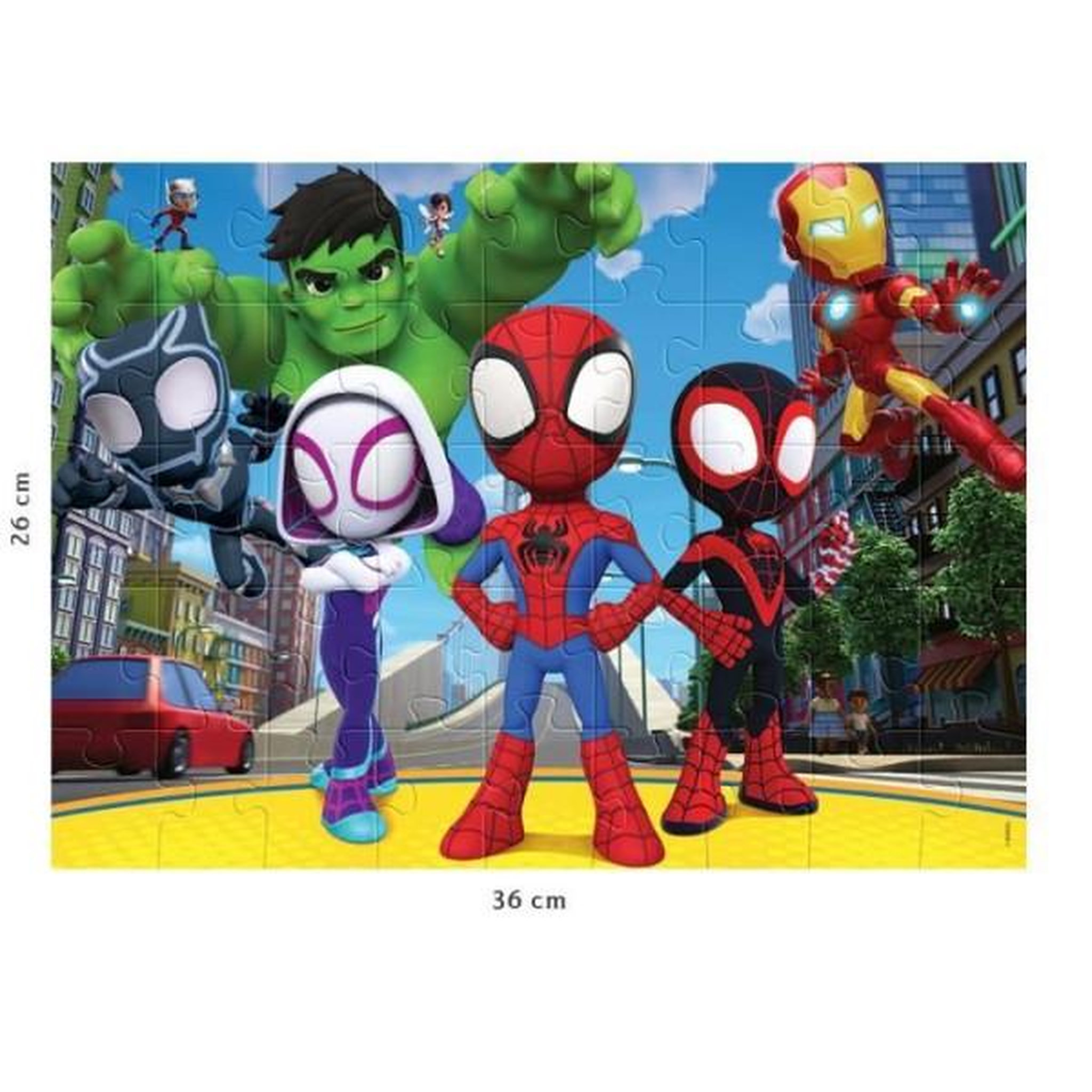 Voir la diapositive 6 : Nathan Puzzle éducatif enfant 45 pièces Spidey Marvel univers dessin animé – Nathan