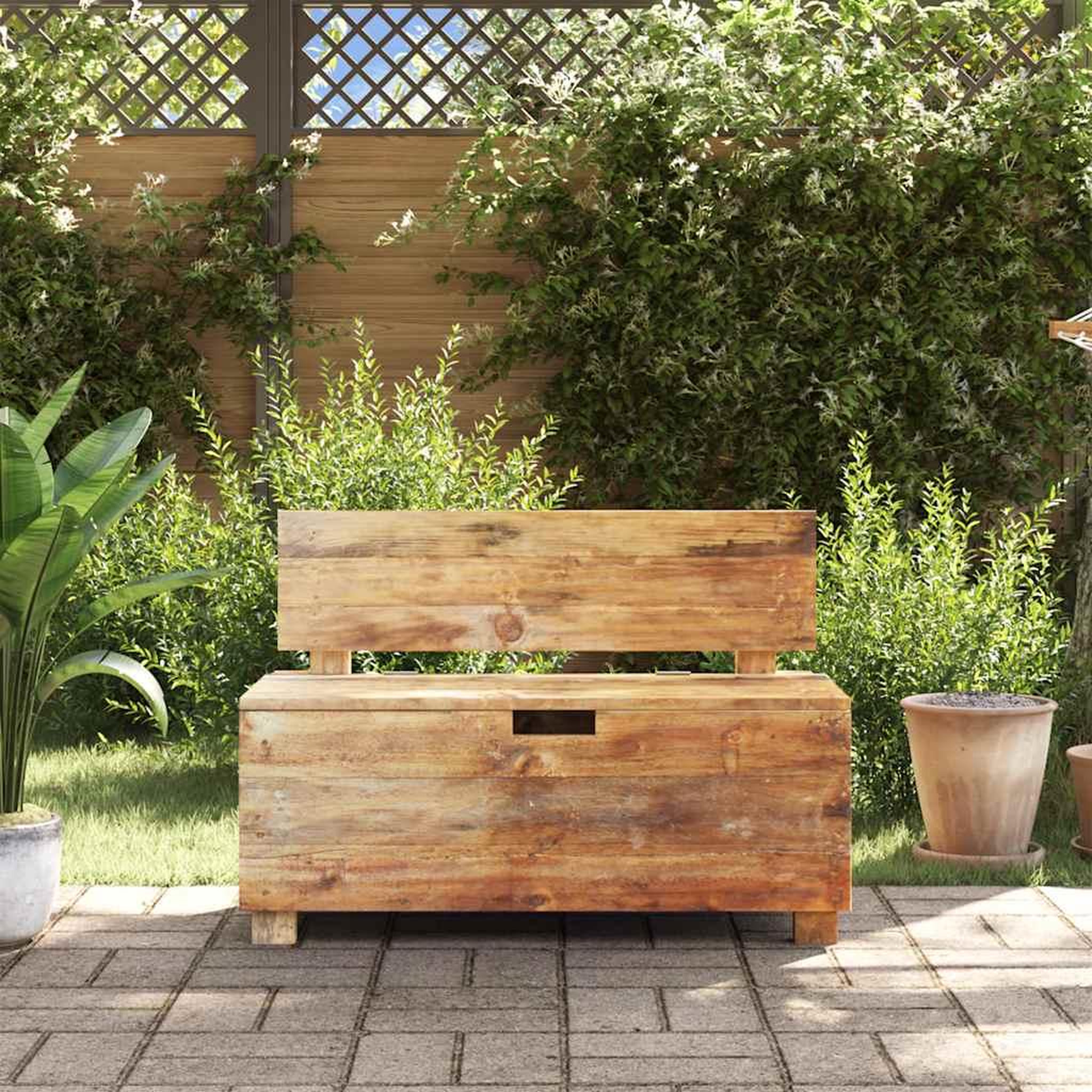 Voir la diapositive 3 : VIDAXL Banc bois massif d'acajou 86x40x60 cm
