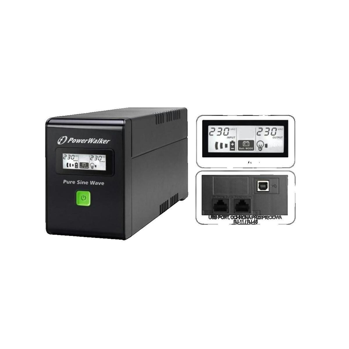 POWER Onduleur PowerWalker VI 600 SW FR 600 VA