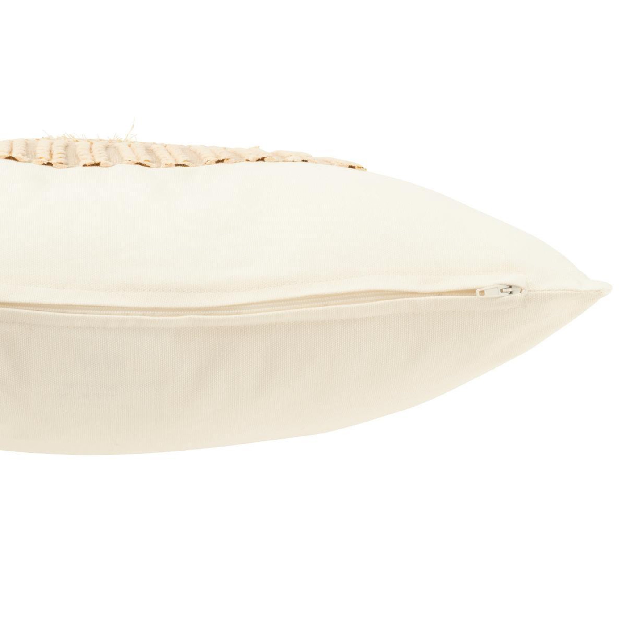Voir la diapositive 3 : J-LINE Coussin déco bonnet  let's get cosy  45x45cm blanc