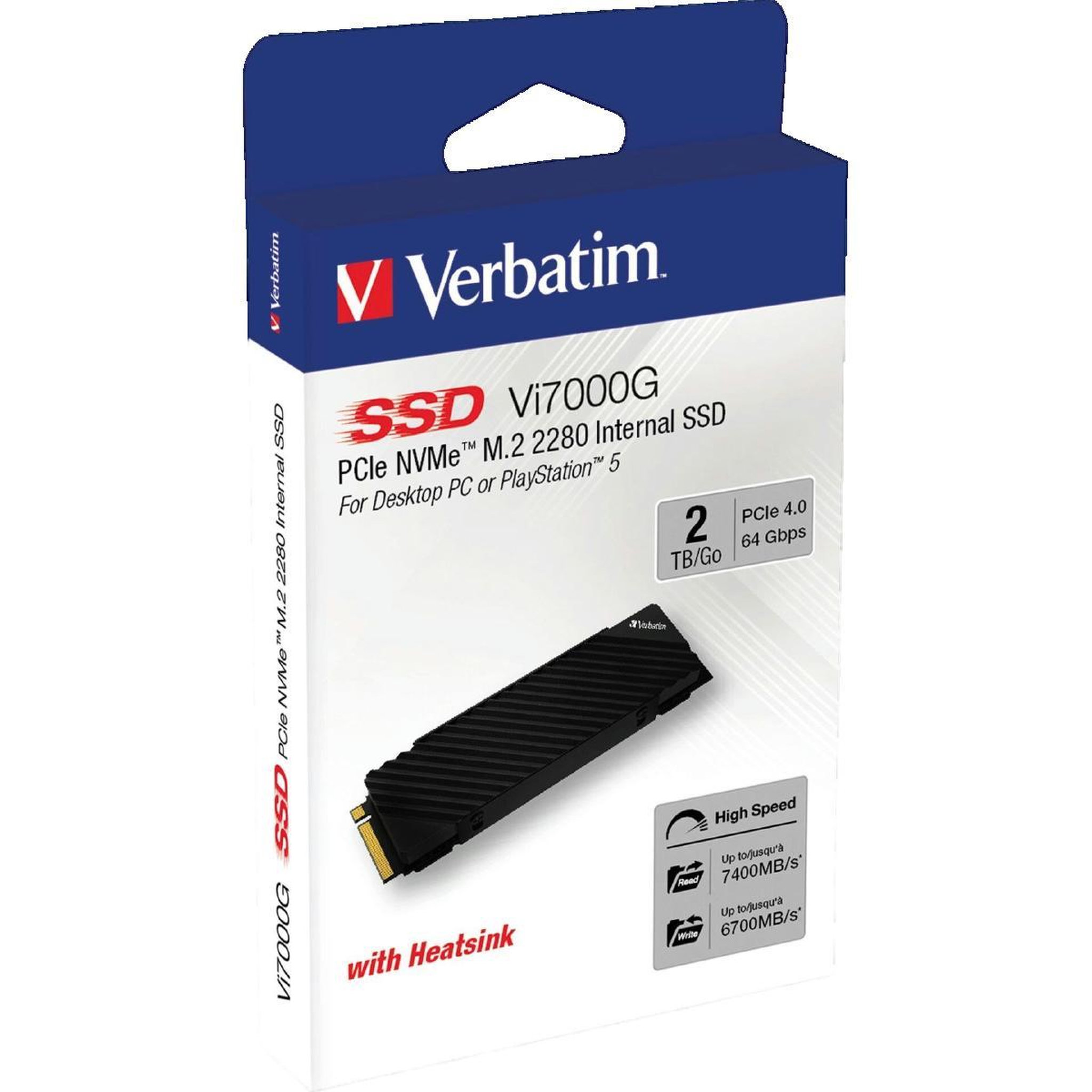 Verbatim SSD M.2 Verbatim Vi7000 PCIe NVMe 2 To