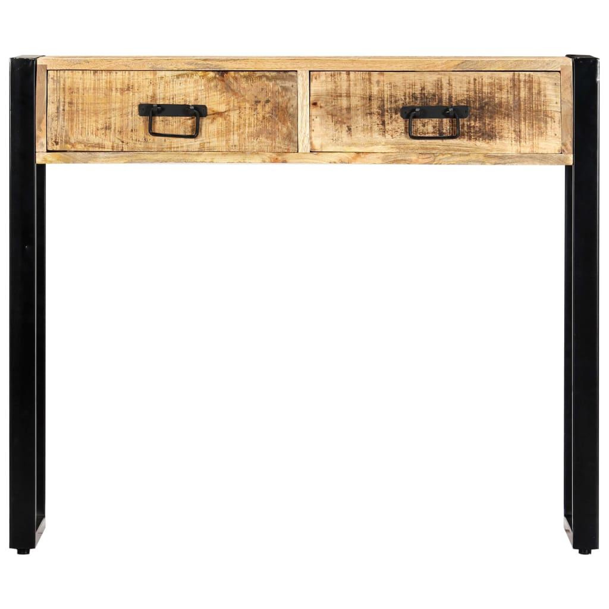 Voir la diapositive 2 : VIDAXL Table console 90 x 30 x 75 cm Bois de manguier massif